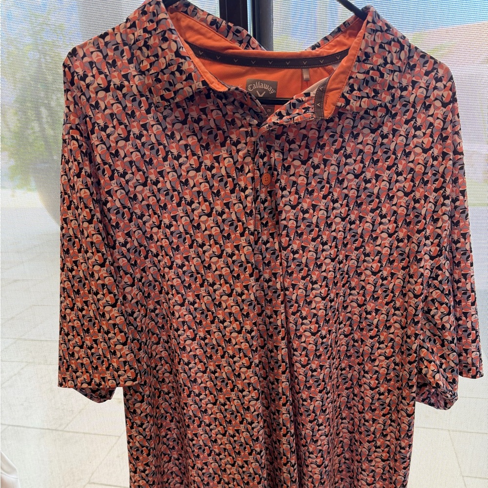 Callaway Multicolor Geometric Polo - image 1